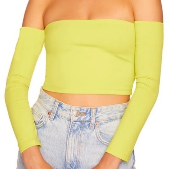 NWT Off the Shoulder Long Sleeve Tube Top XL
SUSANA MONACO chartreuse new - Picture 6 of 6